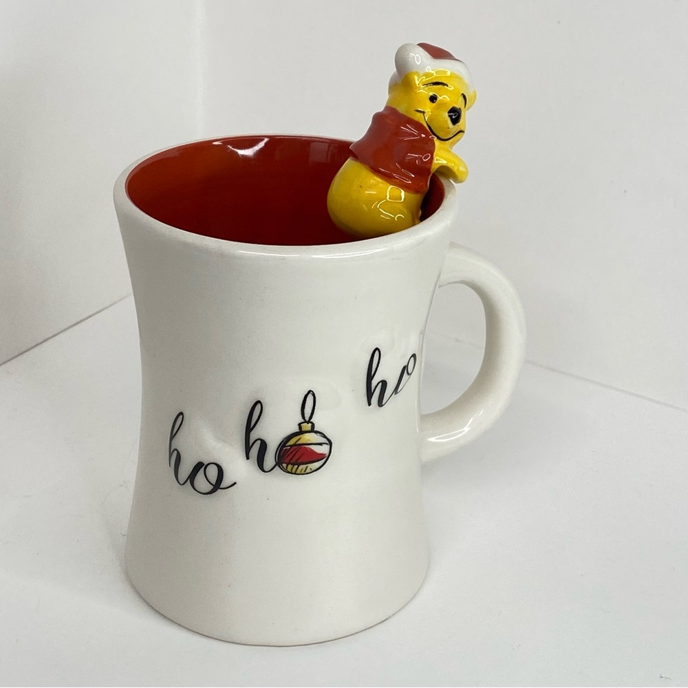 Disney Winnie the Pooh Ho Ho Ho Christmas Holiday Santa Coffee Tea Mug Cup 12oz